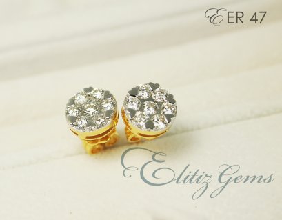 ต่างหุเพชร EER47